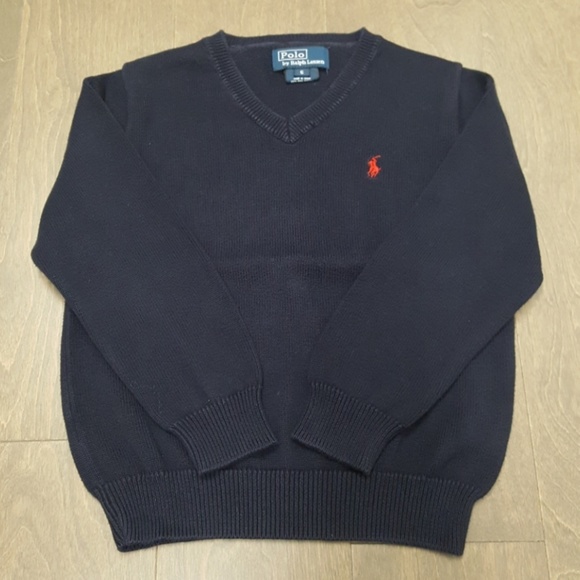 Polo Ralph Lauren Other - Navy Boy's V-neck Polo Sweater